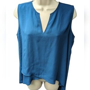 Alfani Petite Sleeveless Layered Chiffon Top Sz 10P